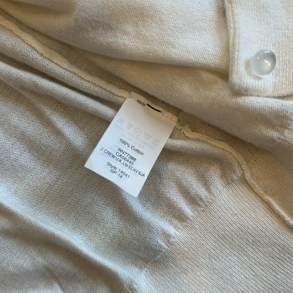 J Crew Factory The Clare Cardigan in cream size small - Picture 4 of 6